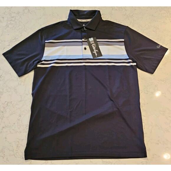 Walter Hagen Mens Performance 11 Chest Stripe Golf Polo Shirt Size Small NWT NEW - Picture 6 of 7
